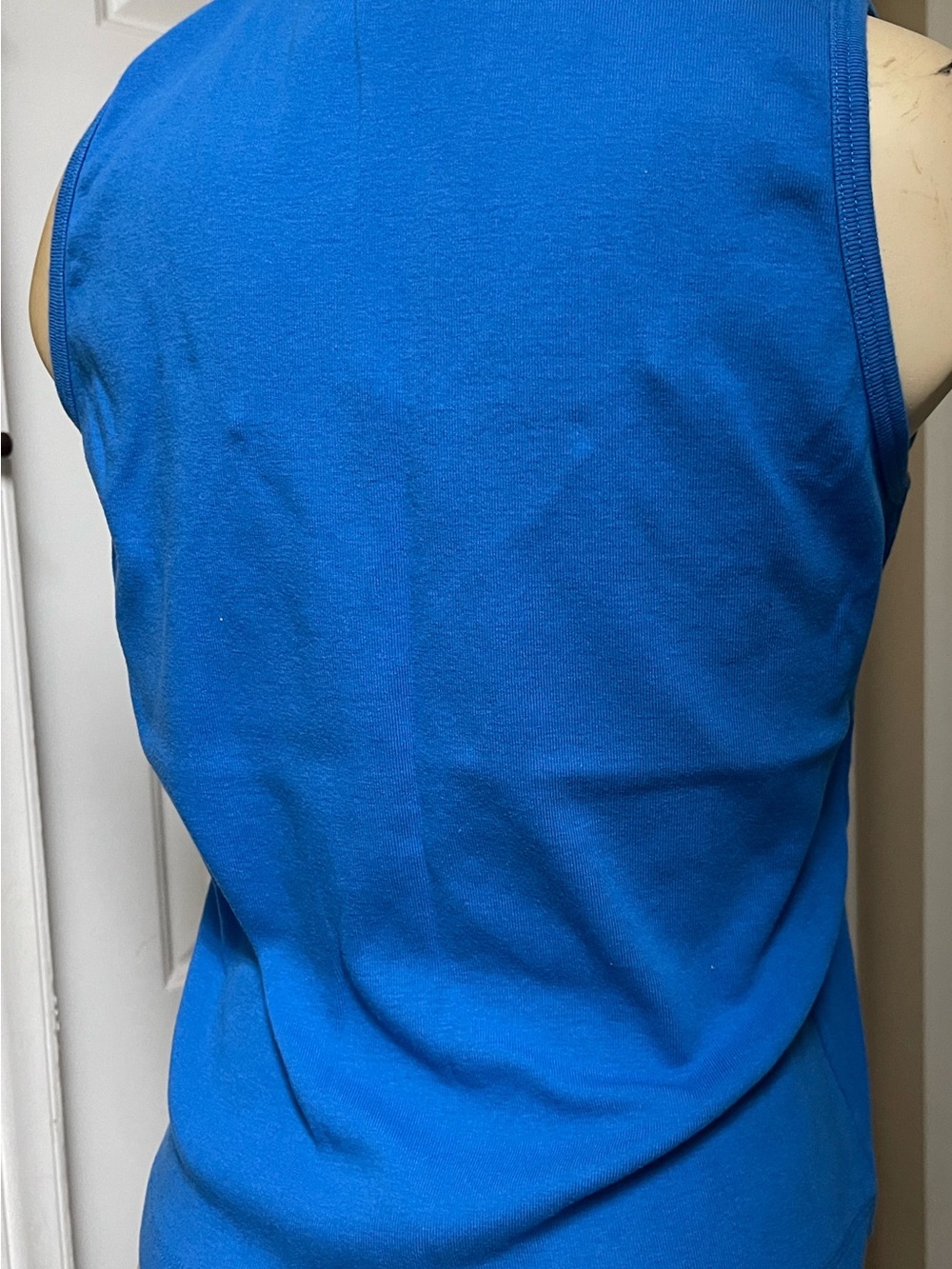 Women’s Square Neck Tank Top - Blue - Picture 6 of 7